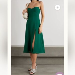 Emerald Green Reformation Juliette Dress